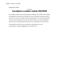 11042025 inscription scolaire