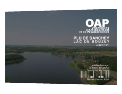 OAP – Orientation d’Aménagement et de Programmation – Lac Bouzey