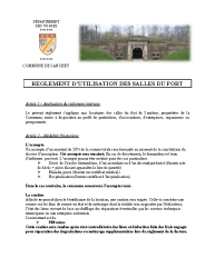 Reglement utilisation salles Fort 2025