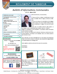 Roulement de Tambour mars 2021